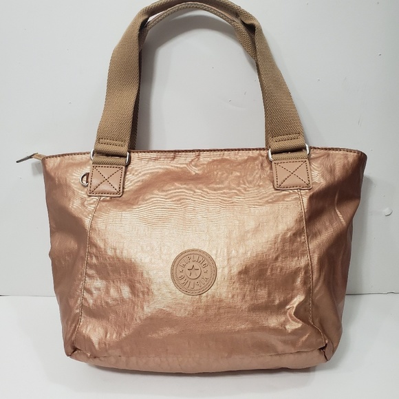kipling rose gold bag